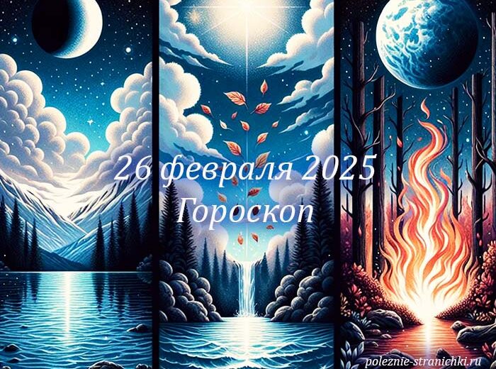 Гороскоп на 26 февраля 2025 для всех знаков зодиака
