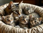 Беременная кошка рождает котят в доме - оберегает дом от злых сил